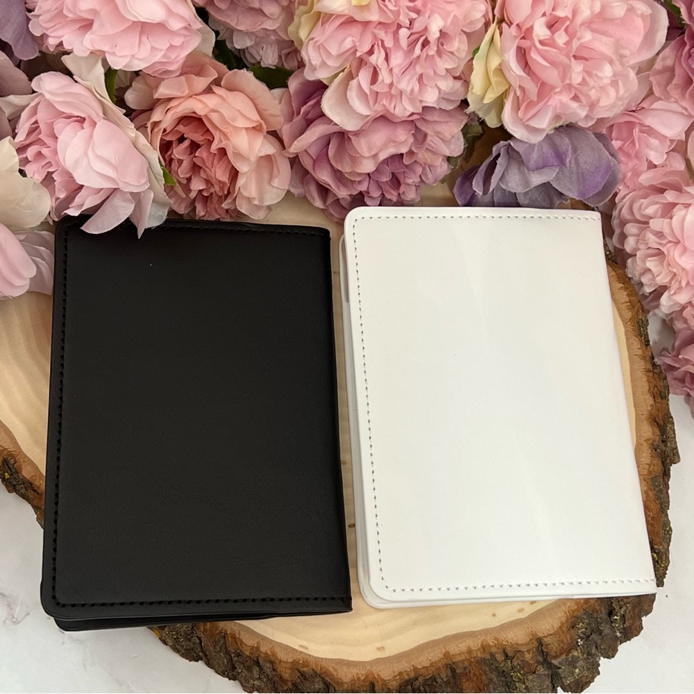 Mr & Mrs Vegan Leather Airplane Passport Cover Holder Case - Picture 11 of 15